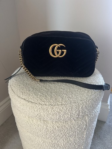Gucci marmont black velvet - marmont,