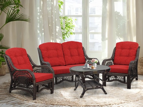 Malibu rattan living set - rattan, 2