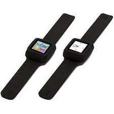 Slap Flexible Watch Style Wristband iPod Nano 6G Black