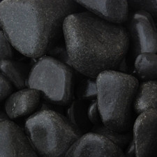 Charles Watson Ebony Garden Pebbles 60 - 120mm Decorative Polybag Approx. 20kg