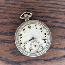 Stunning Cyma Tavannes 948 Ultra Thin Art Deco Gold Plated Pocket Watch (I186)