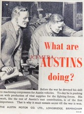 WW2 AUSTIN CARS 'Supplying the