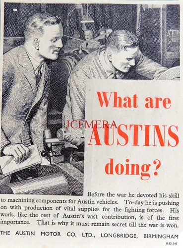 Ww2 austin cars - ww2, 'supplying