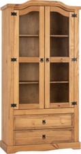2 Door 2 Drawer Glass Display