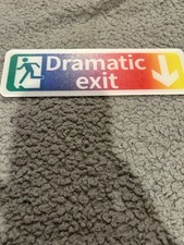 Dramatic Exit Door Plague-colourful