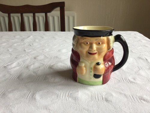Vintage shorter pottery mug - vintage,