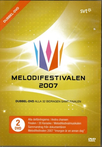 Dvd melodifestivalen 2007 - dvd,
