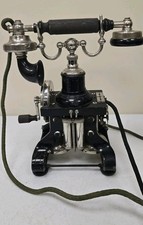 EARLY RARE & ANTIQUE L.M. Ericsson Skeletal Desk Telephone "Eiffel Tower" 1897