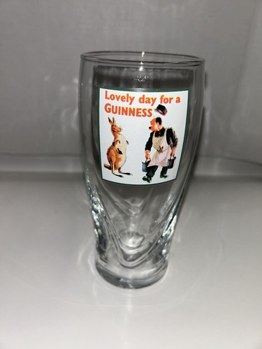 Guinness kangaroo pint glass - guinness,