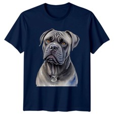 Cane Corso Dog Watercolor Style Pet Portrait T-Shirt