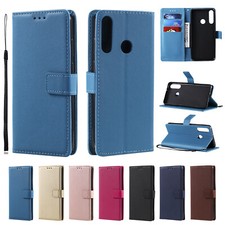 Buckle Flip Case Cover Solid Color for Huawei P7 P8 P9 P10 P20 Lite Y3 Y5 Y6 Pro