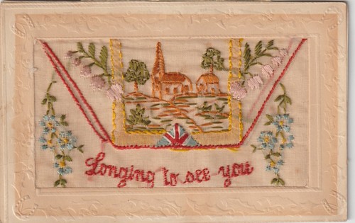Silk postcard longing - postcard, to