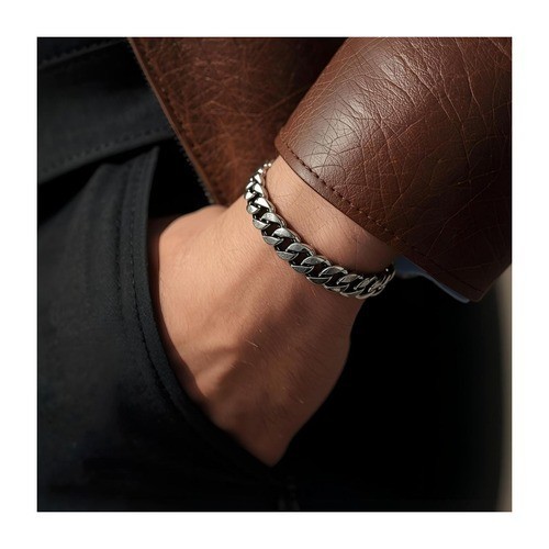 Men cuban link silver - men's,
