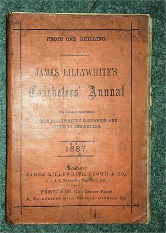 Lillywhite annual for 1887 - lillywhite,