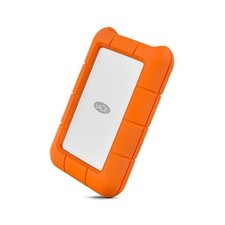 LaCie Rugged External Hard Drive 2TB USB-C Orange Silver (STFR2000800)