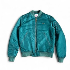 Mens Lacoste live emerald green MA 1 bomber jacket Large