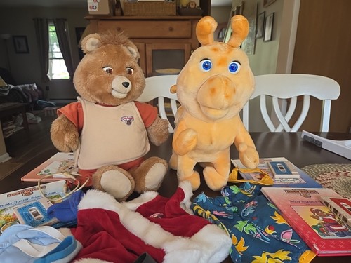 Teddy ruxpin lot vtg 1985 - teddy,