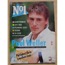 PAUL WELLER NO.1 MAGAZINE JULY 13 1985 PAUL WELLER COVER WITH MORE INSIDE UK