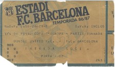 TICKET FC BARCELONA- DUNDEE