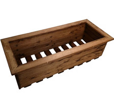 Rustic wood outdoor planter - wood,