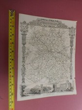 100% ORIGINAL SHROPSHIRE MAP