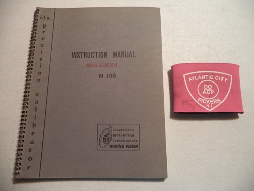 Wayne kerr 100 - n, instruction