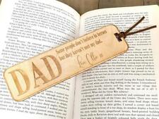 Personalised Dad Gift Wooden Bookmark With Sentiment BK3