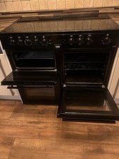 Beko KDVC90K Freestanding 90cm Double Oven Range Cooker 167L - Black