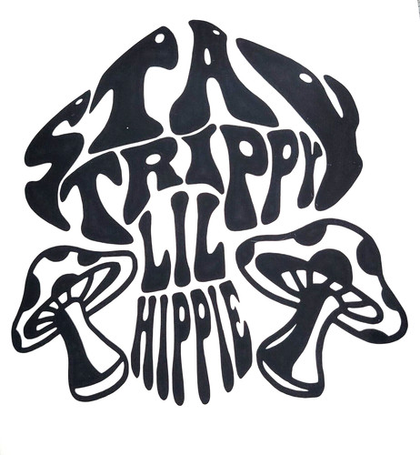 Stay trippy hippie vinyl - hippie,