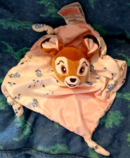 Primark Disney Bambi Baby Comfort Blanket Baby Comforter Snuggle Pink & Cream