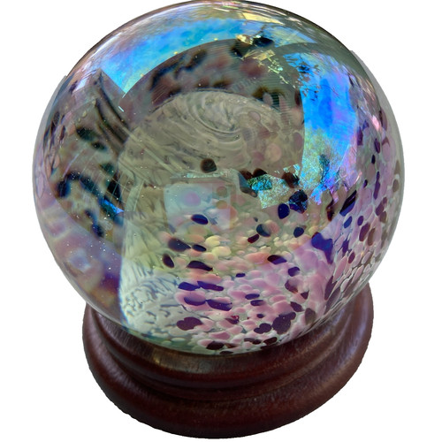 Art glass ball - ball, paper