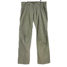 G Star Fire Elwood Military Green Trousers W36 L34 Mens 3301 Cotton Lightweight