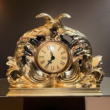 Vtg Rococo-Style Wooden Mantle