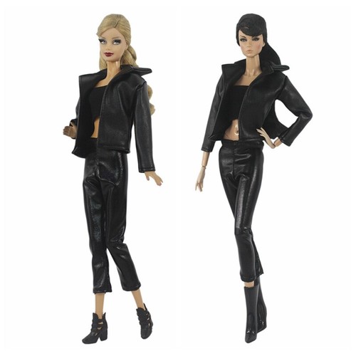 Black leather clothes - leather,