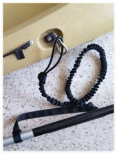 Boat Kayak Canoe Paddle 6mm Elastic Rope 1 Meter Natural Length Leash