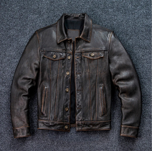 Men lambskin distressed - men's,