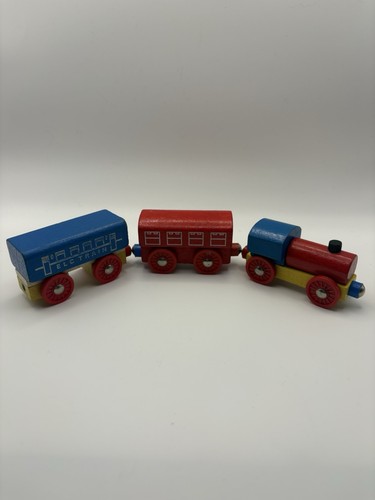 Elc wooden train track - wooden, engine
