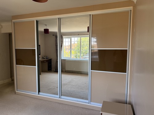 White built wardrobe with - wardrobe,