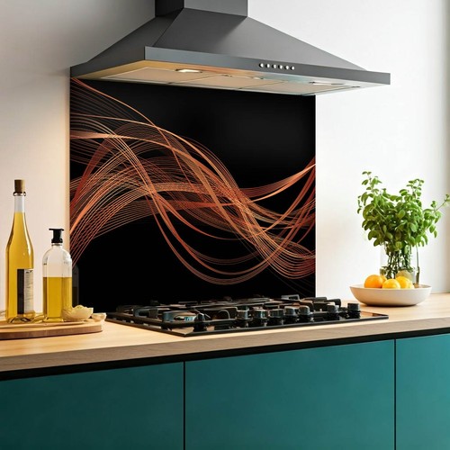 Printed glass kitchen - printed,