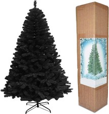 Christmas Tree SHATCHI Alaskan Pine Unlit Christmas Tree, Black - Multiple Sizes