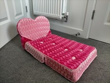 Build A Bear Workshop Pink Heart Chair/Sofa Bed