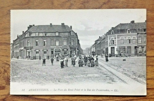 Vintage postcard armentieres - vintage,