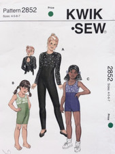 Kwik Sew Pattern 2852 Girls