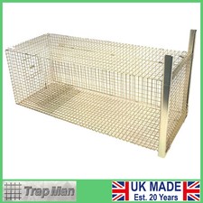 FOX trap cage TrapMan humane catch alive fox cage trap LARGE tall long UK MADE