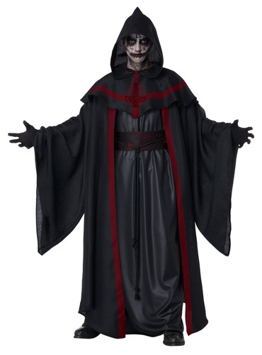 Dark rituals hooded robe - hooded,
