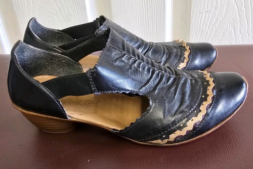 Reiker mirjam black leather - reiker,
