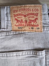LEVI'S 505 MENS JEANS 38W 29L