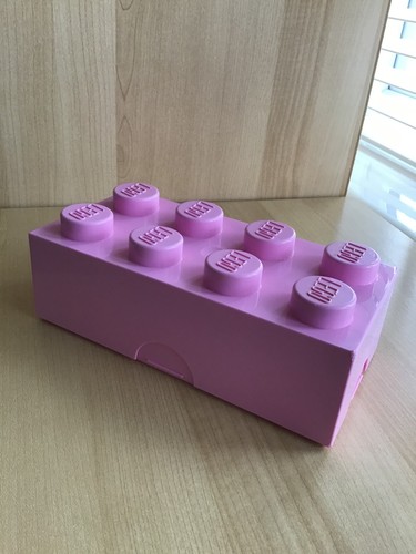 Lego knob 2x4 - brick, pink