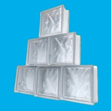 Wavy Glass Brick/Block 190mm