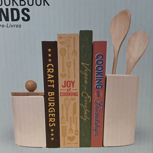 Kikkerland cookbook bookends - cookbook,